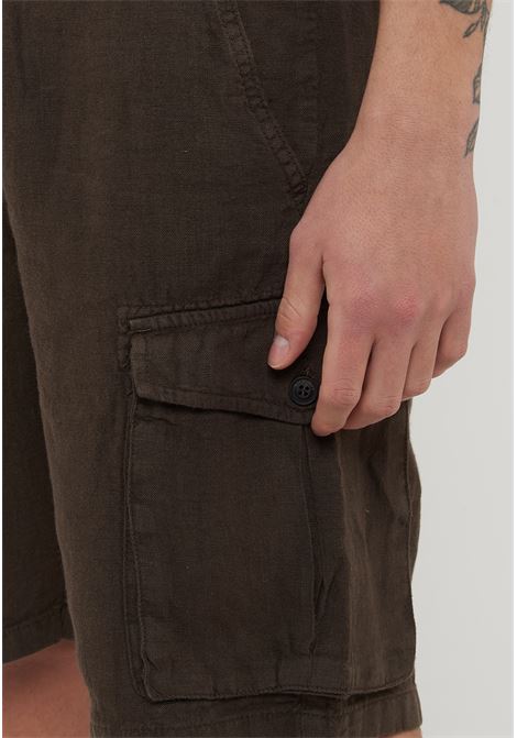 Bermuda Lino Cargo Ibizia Brown Roy Roger's | BERMUDA CARGO IBIZAC0241