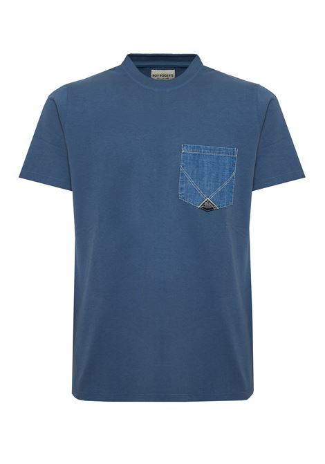 T-shirt Pocket Denim  In Jersey Mid Blue Roy Roger's | POCKET DENIM MANC0526