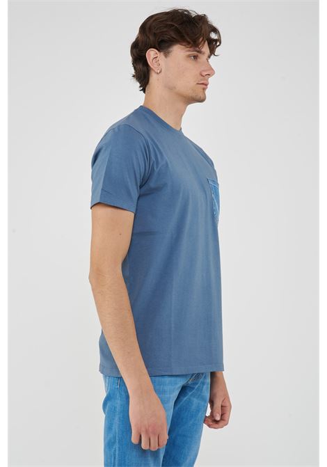 T-shirt Pocket Denim  In Jersey Mid Blue Roy Roger's | POCKET DENIM MANC0526
