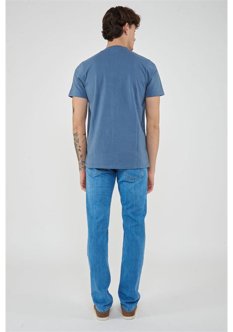 T-shirt Pocket Denim  In Jersey Mid Blue Roy Roger's | POCKET DENIM MANC0526