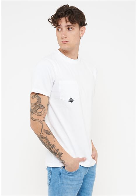 T-shirt Pocket In Jersey Optic White Roy Roger's | POCKET MANC0014