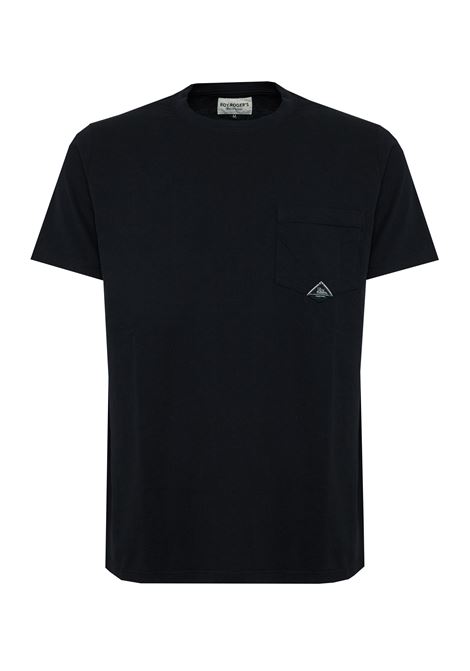 T-shirt Pocket In Jersey Black Roy Roger's | POCKET MANC0020