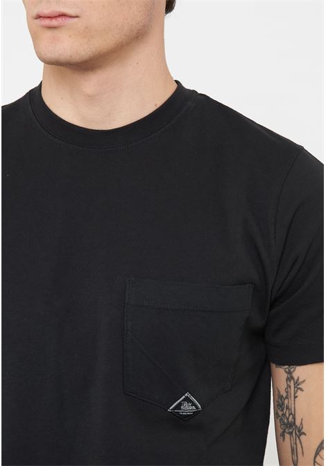 T-shirt Pocket In Jersey Black Roy Roger's | POCKET MANC0020