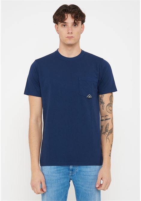 T-shirt Pocket In Jersey Blue Work Roy Roger's | POCKET MANC0382