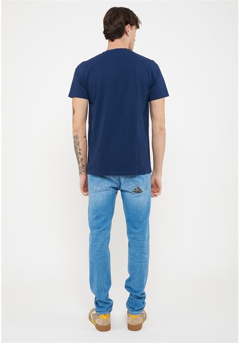 T-shirt Pocket In Jersey Blue Work Roy Roger's | POCKET MANC0382