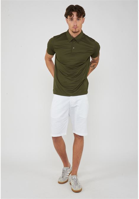 Polo Uomo Modello Clay Snake Green Save The Duck | CLAY50078