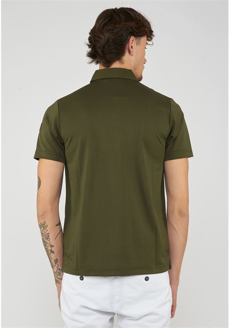 Polo Uomo Modello Clay Snake Green Save The Duck | CLAY50078
