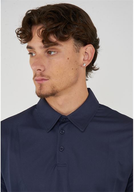 Polo Uomo Modello Clay Navy Blue Save The Duck | CLAY90000