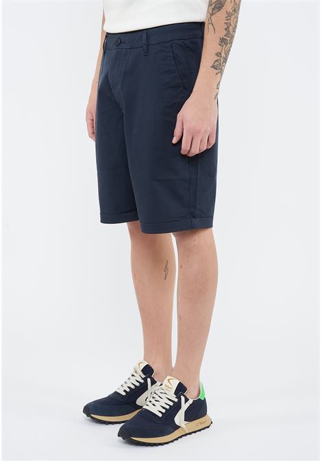 Bermuda chino in cotone navy blue Sun68 | B3610107