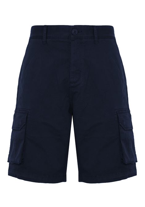 Bermuda cargo in cotone navy blue Sun68 | B3610307