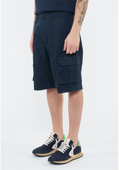 Bermuda cargo in cotone navy blue Sun68 | B3610307
