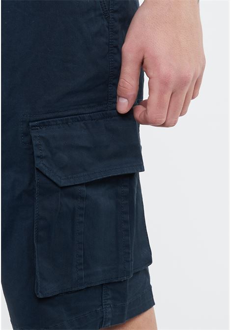 Bermuda cargo in cotone navy blue Sun68 | B3610307