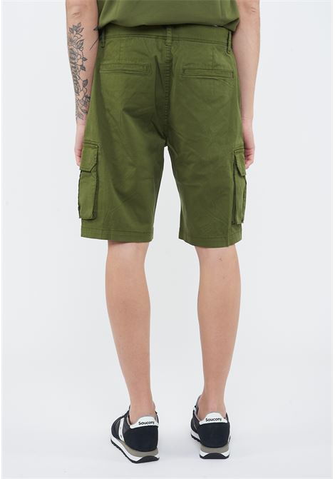 Bermuda cargo in cotone verde scuro Sun68 | B3610337