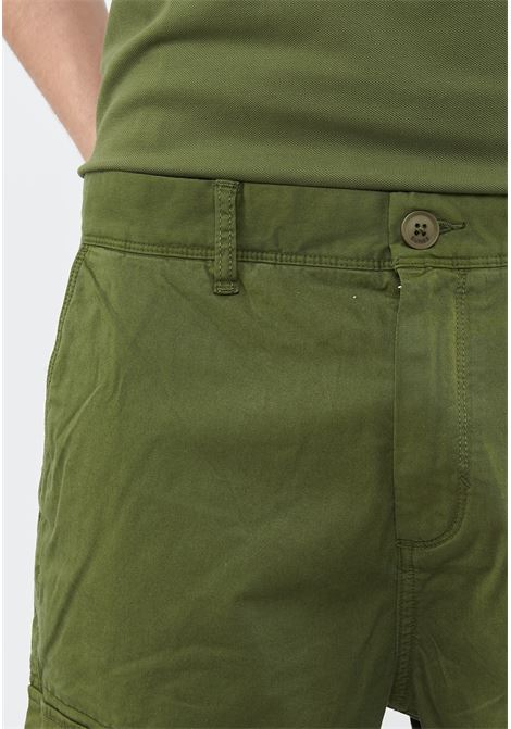 Bermuda cargo in cotone verde scuro Sun68 | B3610337