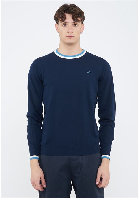 Maglia in cotone blu navy Sun68 | K3611207