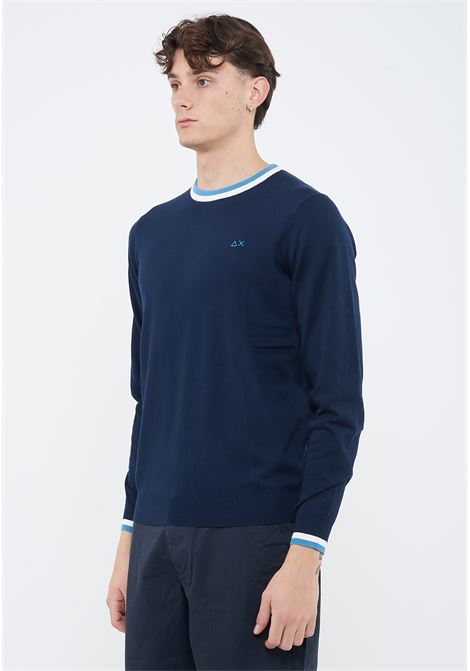 Maglia in cotone blu navy Sun68 | K3611207
