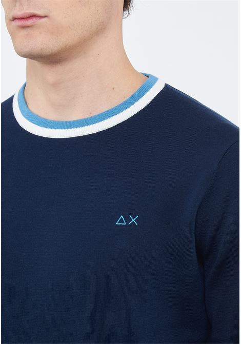 Maglia in cotone blu navy Sun68 | K3611207
