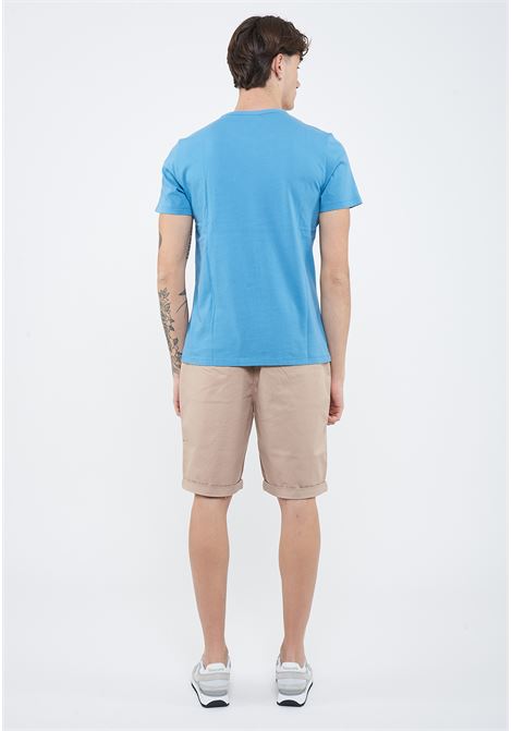 T-shirt girocollo in jersey avio Sun68 | T3610156