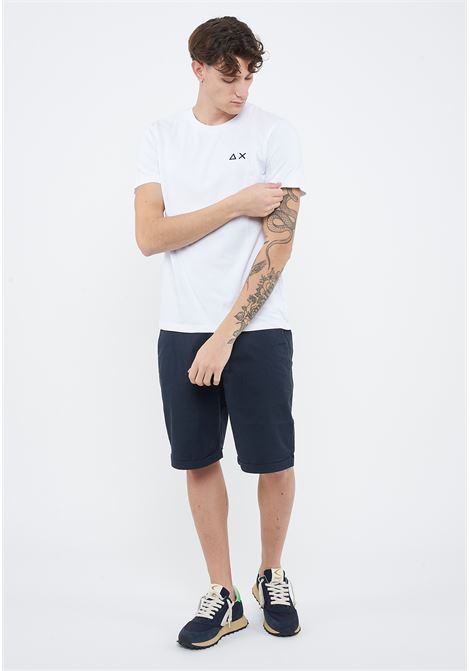 T-shirt con logo sun68 in cotone bianco Sun68 | T3610401