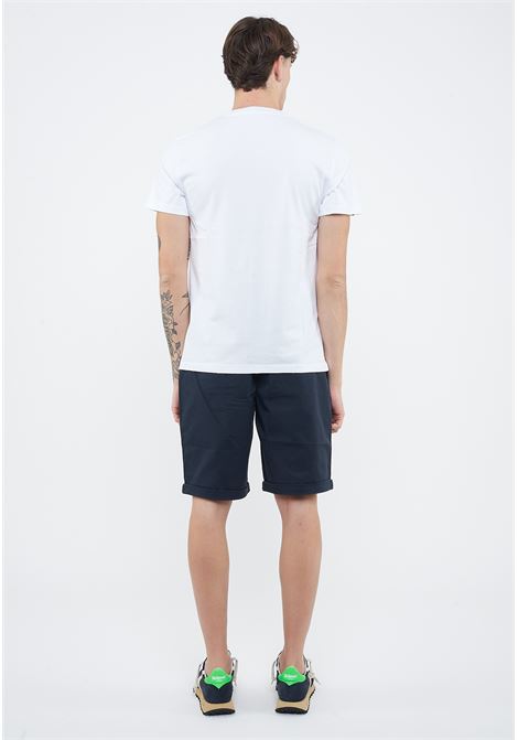 T-shirt con trattamento vintage in cotone bianco Sun68 | T3611301