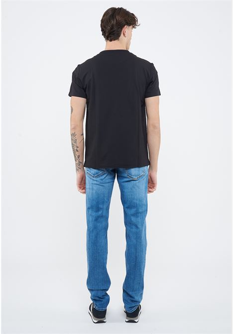 T-shirt in piquet stretch nero Sun68 | T3613511