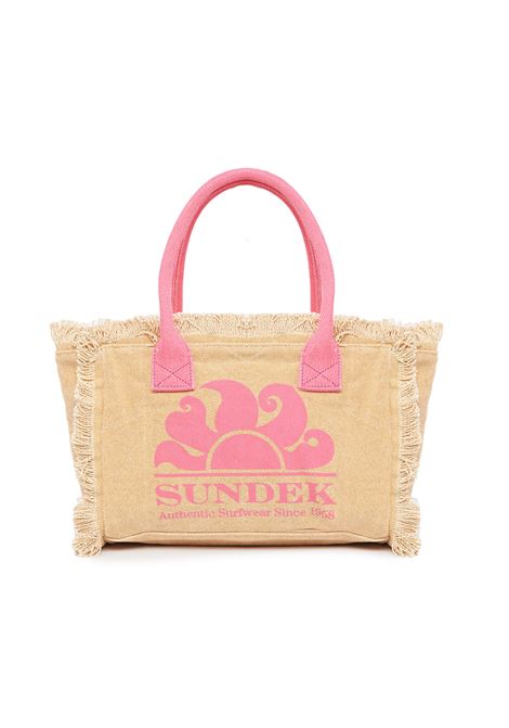 Tote Bag Con  Effetto Stone Washed Miami Durian Sundek | MIAMI BAG AW909ABC600A7201