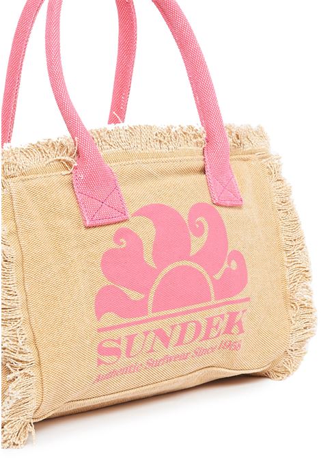 Tote Bag Con  Effetto Stone Washed Miami Durian Sundek | MIAMI BAG AW909ABC600A7201