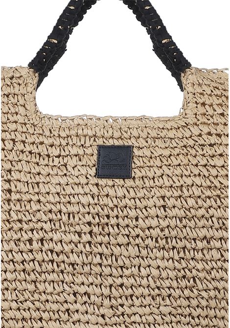 Maxi Borsa In Paglia Intrecciata Tan Sundek | LAI STRAW BAG AW825ABPA10013000