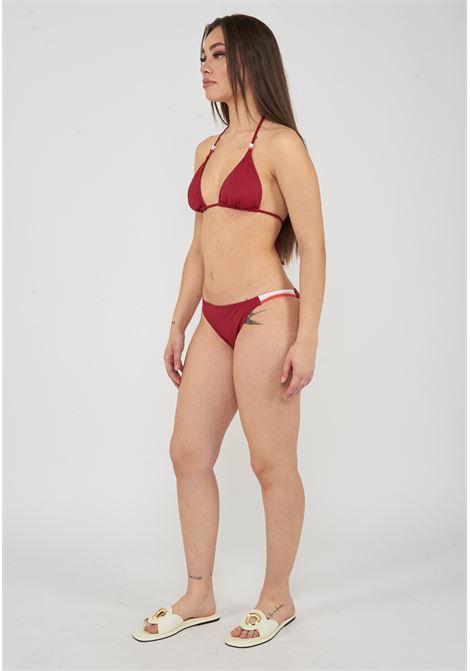 Jennifer Top A Triangolo E Slip Fisso Deep Scarlet Sundek | JENNIFER BIKINI WB00KNL30RBA9001