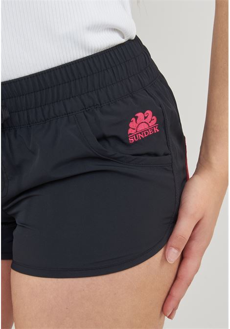 Margate -Pantaloncino Mare Corto Repreve Black Sundek | MARGATE SHORT W536BDRT30000441