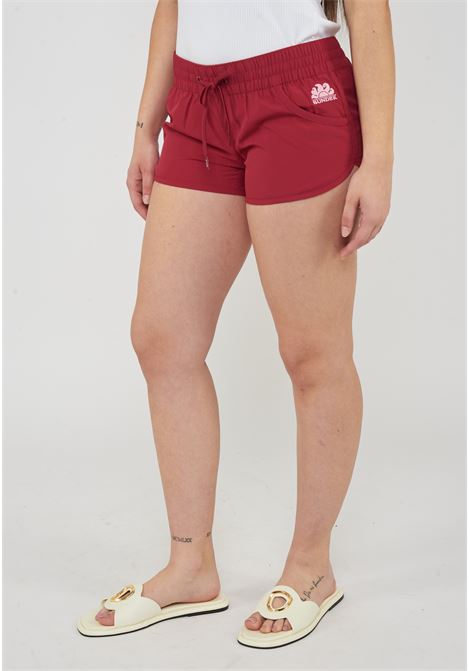 Margate -Pantaloncino Mare Corto Repreve Deep Scarlet Sundek | MARGATE SHORT W536BDRT300A9001