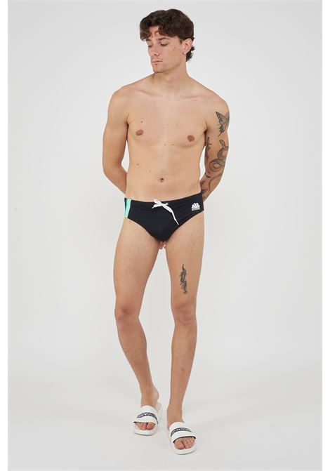 Slip mare Uomo Con Dettaglio Tricolare Black 35 Sundek | SWIM BRIEF M313SSL300000435
