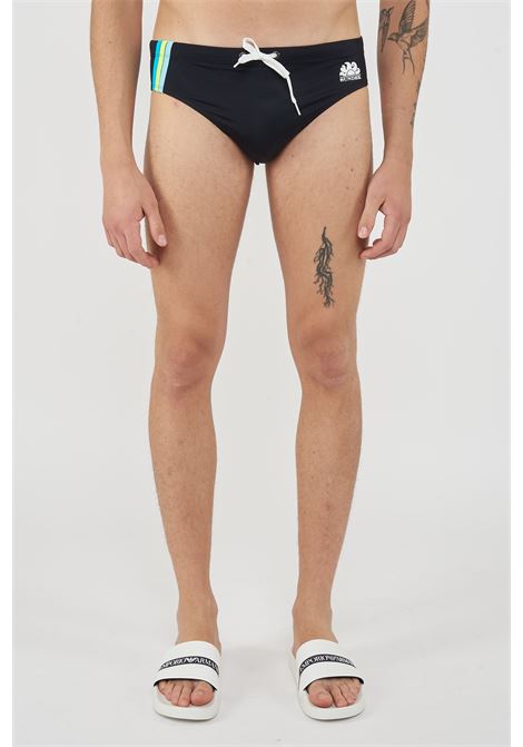 Slip mare Uomo Con Dettaglio Tricolare Black 35 Sundek | SWIM BRIEF M313SSL300000435