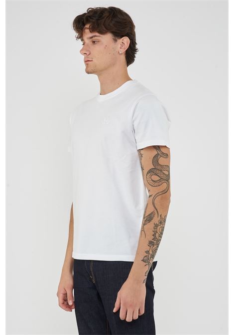 T-Shirt Uomo A Girocollo Con Logo Embossato Off White Sundek | T-SHIRT M245TEJ780003900