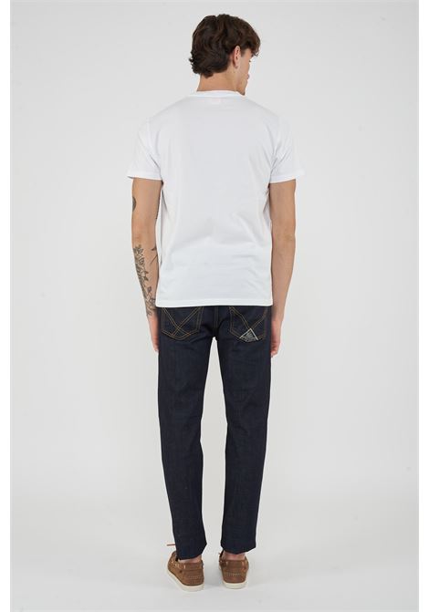 T-Shirt Uomo A Girocollo Con Logo Embossato Off White Sundek | T-SHIRT M245TEJ780003900
