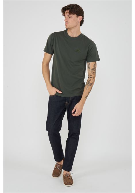 T-Shirt Uomo A Girocollo Con Logo Embossato Pine 01 Sundek | T-SHIRT M245TEJ780055100