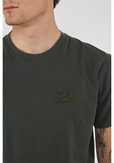 T-Shirt Uomo A Girocollo Con Logo Embossato Pine 01 Sundek | T-SHIRT M245TEJ780055100
