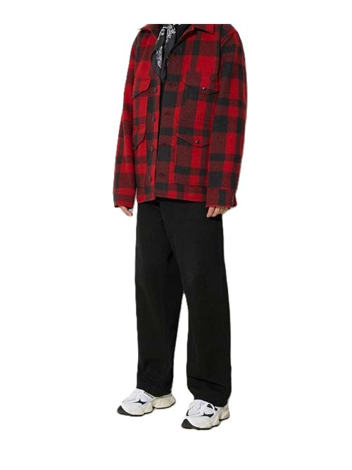 Giacca mackinaw cruiser rosso e nero Filson Filson | 252 FMCPS0015.W0253645 RED/BLACK PLAID