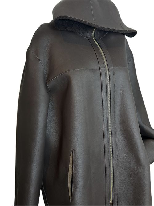 Cappotto montone reversibile Norma Emmeti Manners Testa di moro Manners | NORMAT. MORO