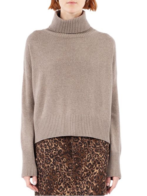 maglione a collo alto di Ma'ry'ya  bordeaux Maryya | YRK093B9CAMEL