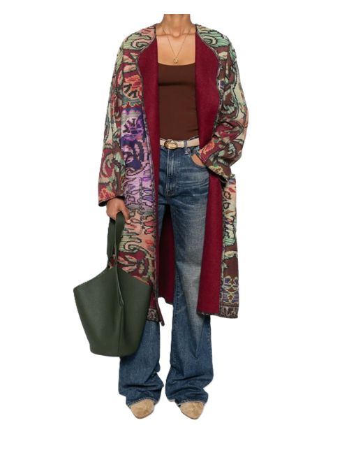Pierre-Louis Mascia Kimono Cappotto con motivo geometrico Pancake Pierre Louis Mascia | PANCAKE/SGA-KM12254516582/101