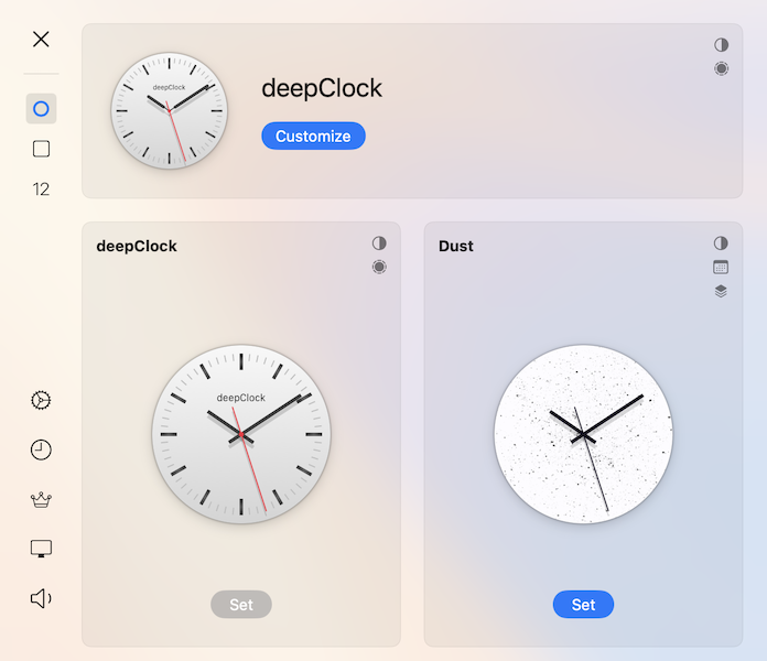 How to change clock face