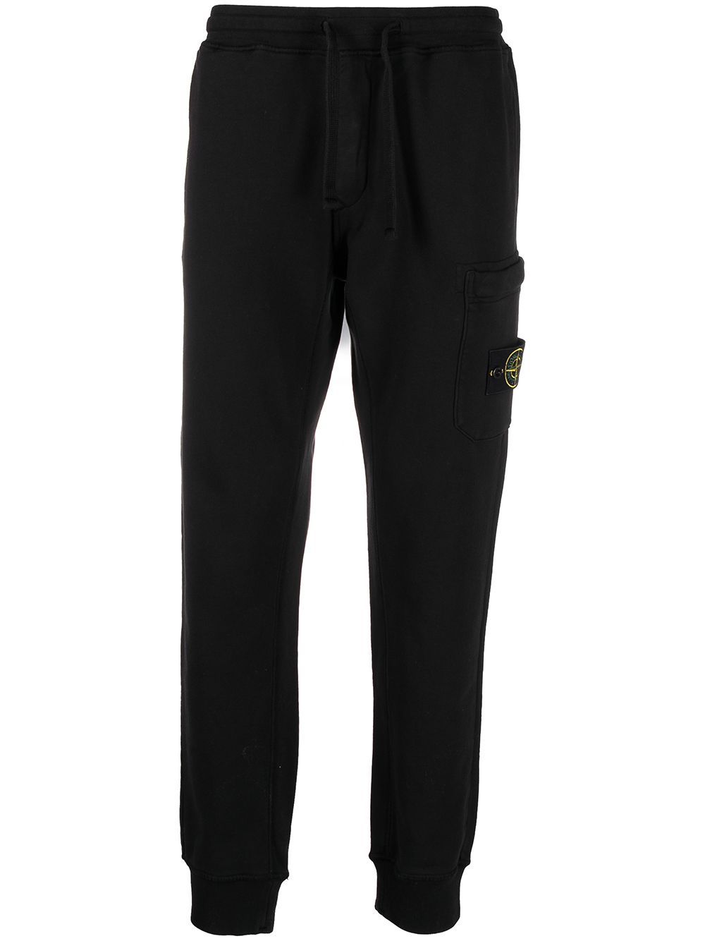 stone island black joggers
