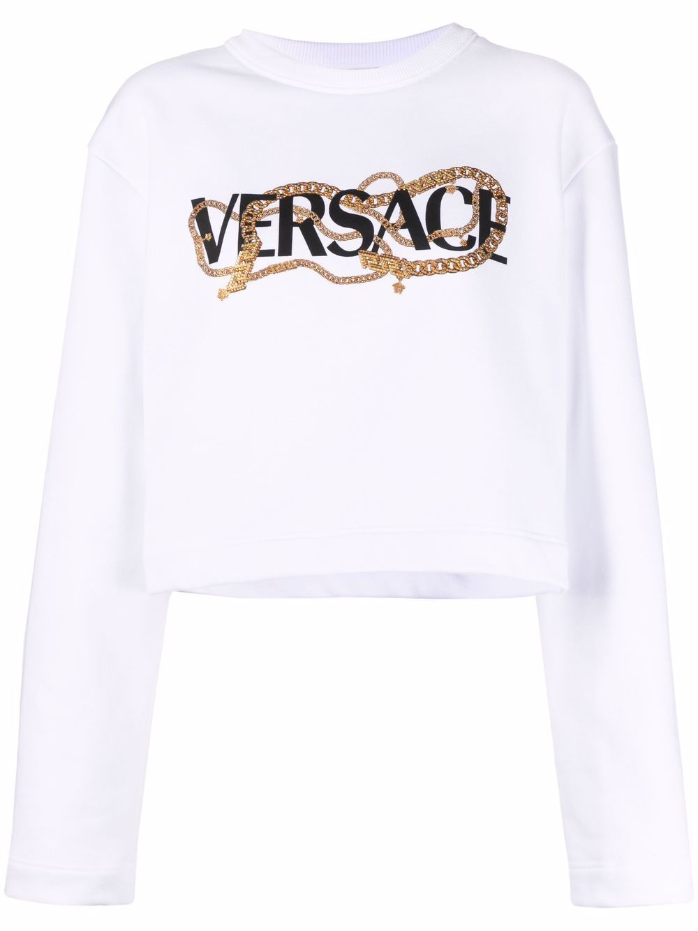 felpa versace bianca