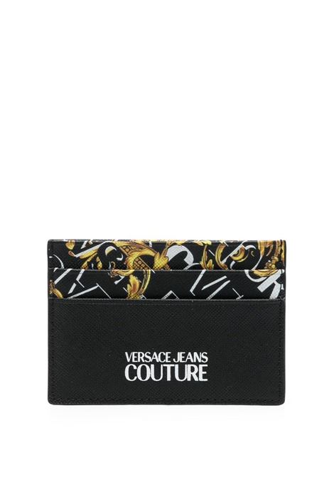 Portacarte nero multicolor VERSACE JEANS COUTURE | 73YA5PY2ZP174G89