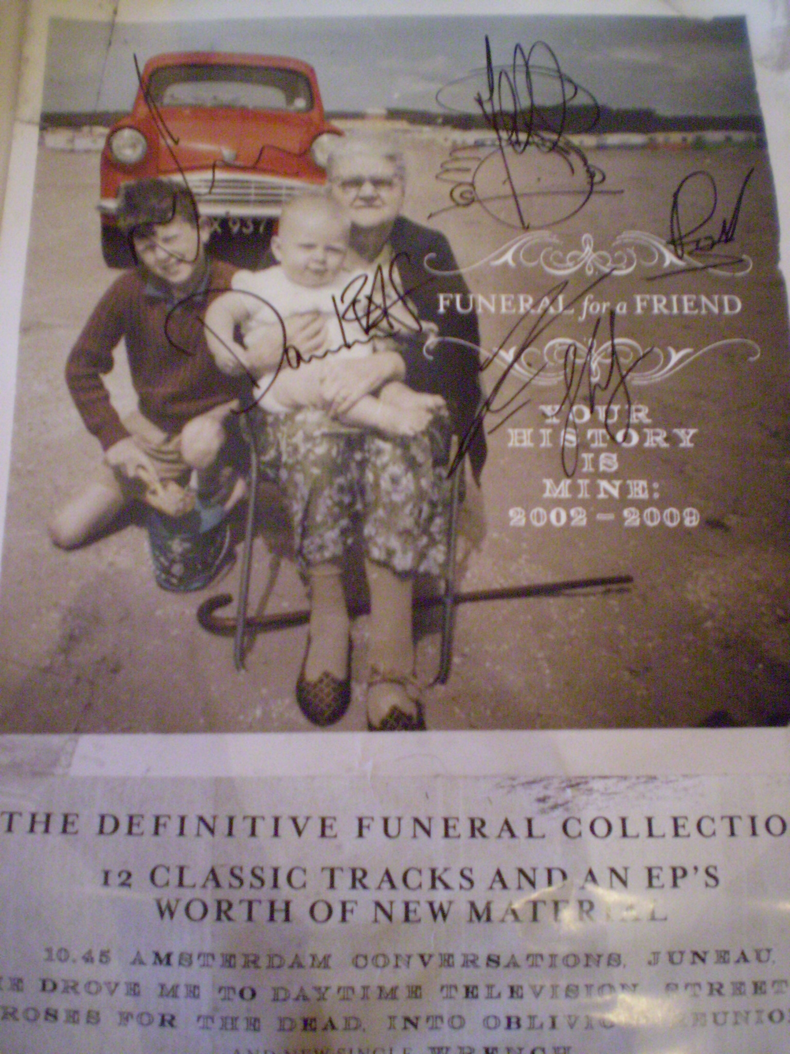 Charitybuzz Funeral For A Friend Signed Poster Lot 109144