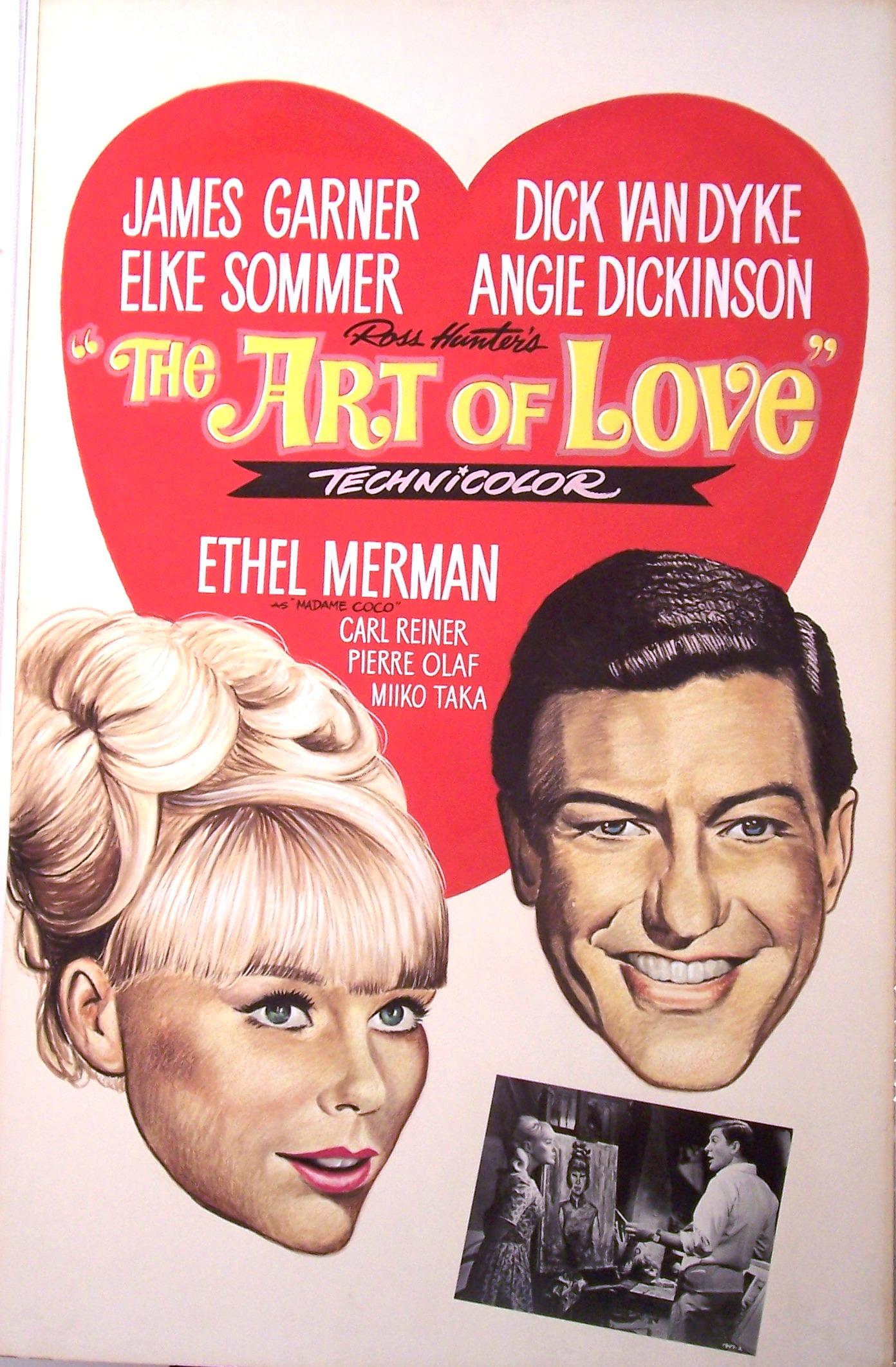 Charitybuzz "The Art of Love", 1965 Vintage HandPainted Film Poster