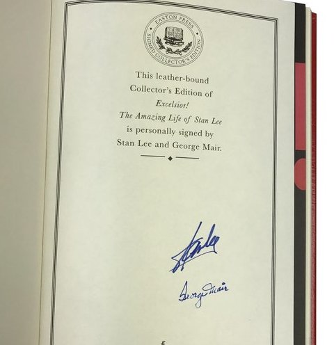 Charitybuzz Stan Lee Signed Excelsior The Amazing Life Of Stan Lee Lot