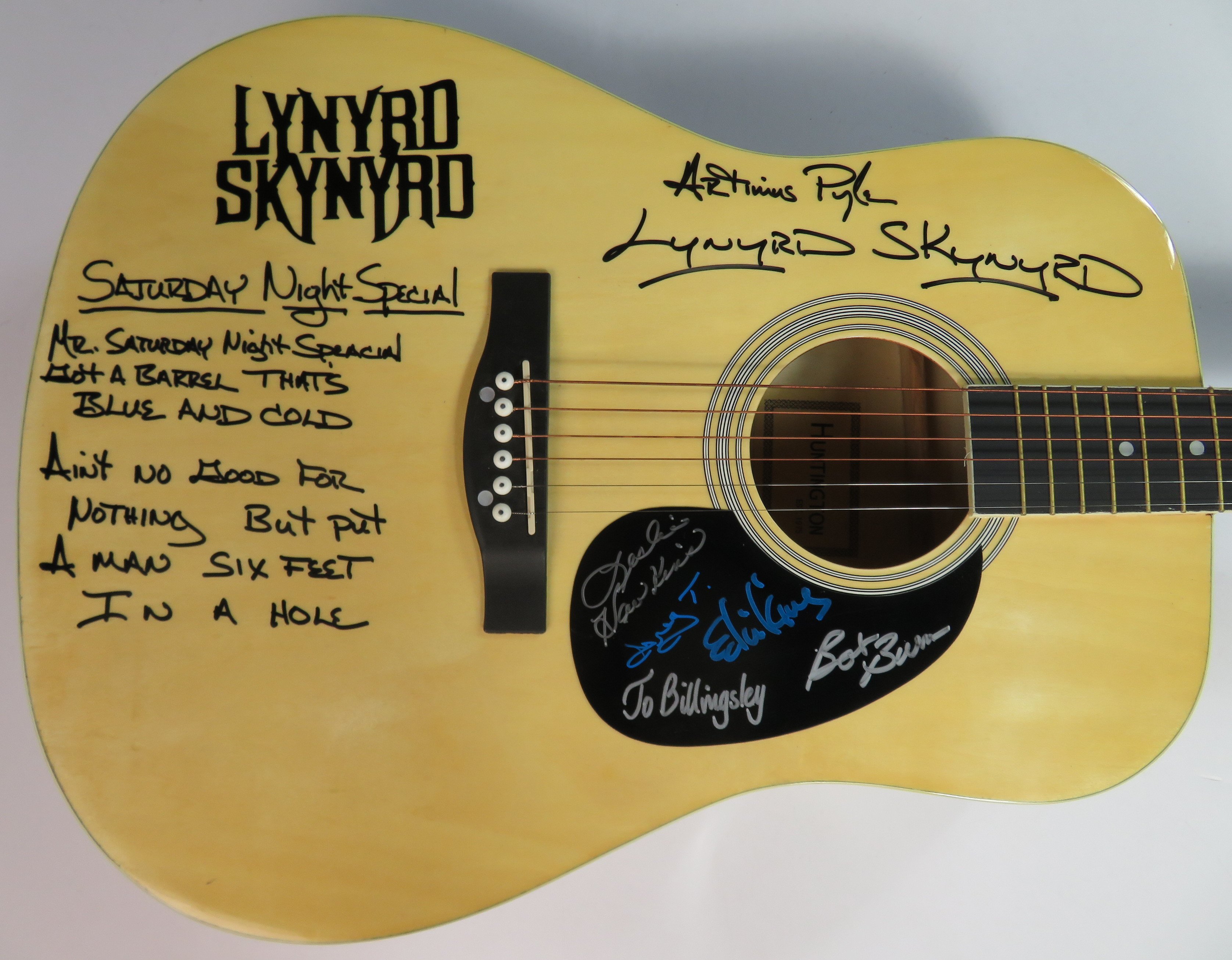 Charitybuzz: Lynyrd Skynyrd Signed Acoustic Guitar by 6 Original