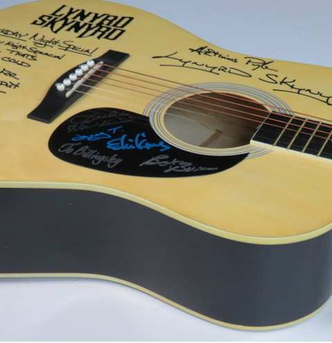 Charitybuzz: Lynyrd Skynyrd Signed Acoustic Guitar by 6 Original